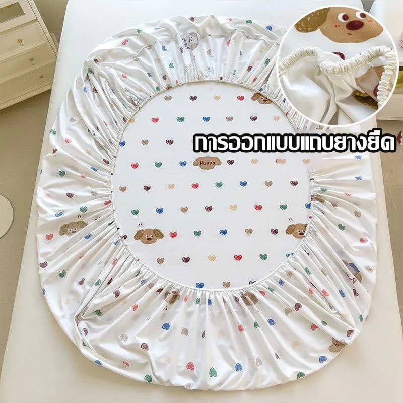 ผ้าปูที่นอนรัดมุม 3/3.5/5/6 ฟุต กันไรฝุ่น ลายการ์ตูน thumbnail 5