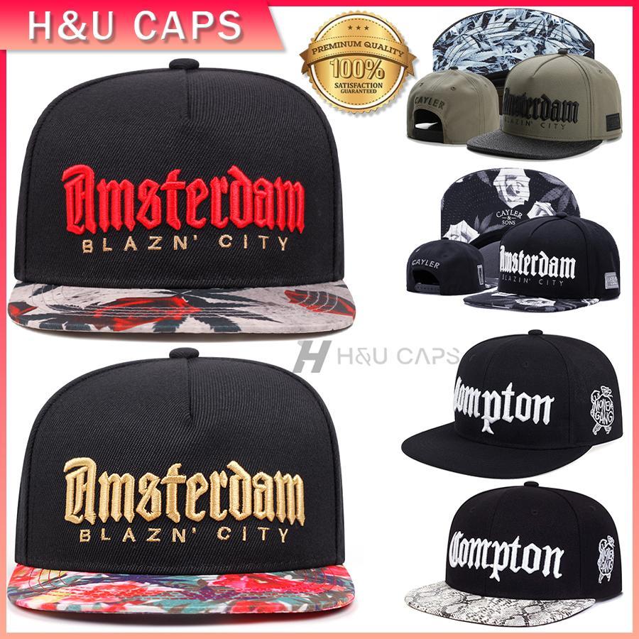 หมวกฮิปฮอป BLAZN CITY ปักลายตัวอักษร หมวกเบสบอล เสมอวัยรุ่น snapback cap หมวกปกแดดสำหรับกิจกรรมนอกประตู สําหรับผู้หญิง แ