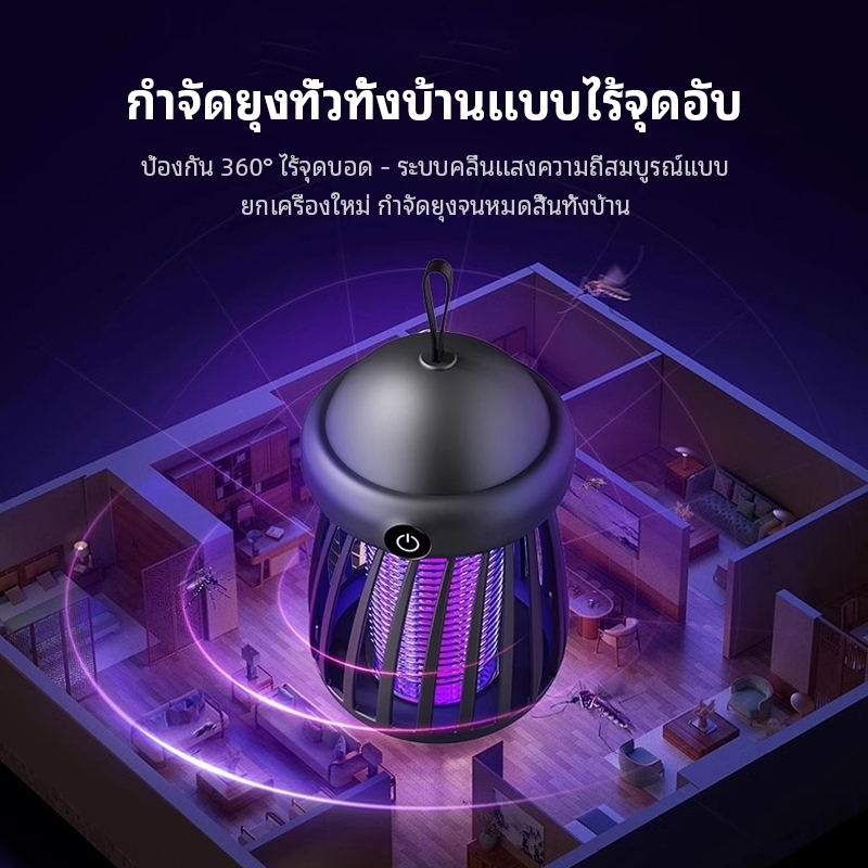 AIDIYTECH ไฟไล่ยุง เครื่องดักยุง UV ฆ่ายุง 99% ปลอดสารพิษ-ไม่มีกลิ่น ไร้สารเคมี ยากันยุง ไล่แมลงวัน ราคา ถูกที่สุด ดีลบีเคเค แกลเลอรีภาพที่ 6