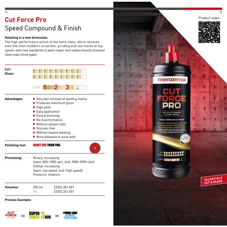 Menzerna Cut Force Pro (ขวดแท้ 1 ลิตร) Made in Germany - รูปที่ 5