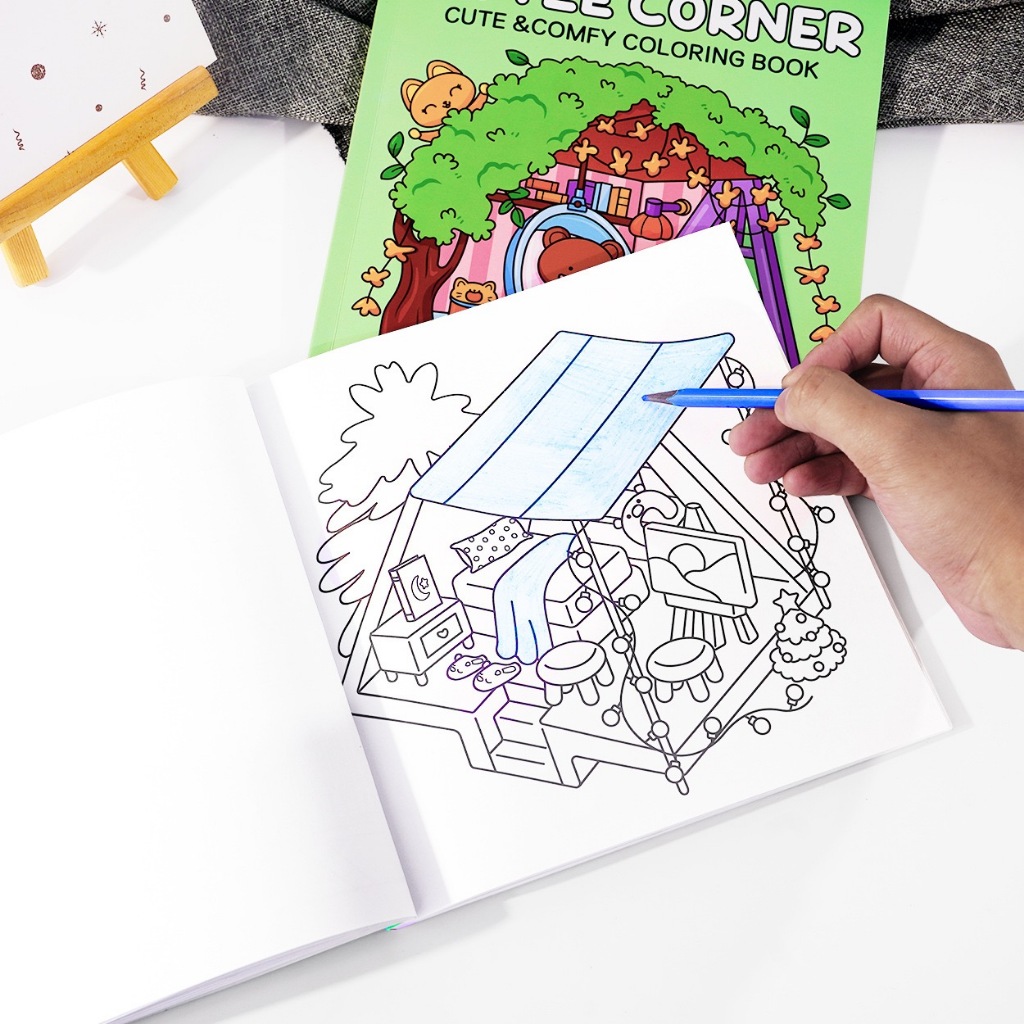 MW สมุดระบายสี หนังสือภาพวาดกราฟฟิตีเพื่อการศึกษา Doodles Book ผู้ใหญ่และวัยรุ่น - ภาพย่อย 4
