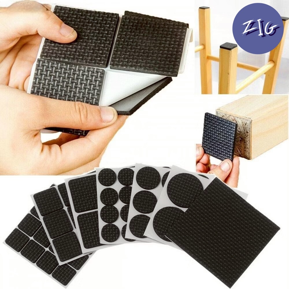 แผ่นรองขาเก้าอี้ (มีแพ็คเกจอย่างดี) แผ่นรองขาโต๊ะ กันลื่น กันเสียง  BY ZIGSHOP