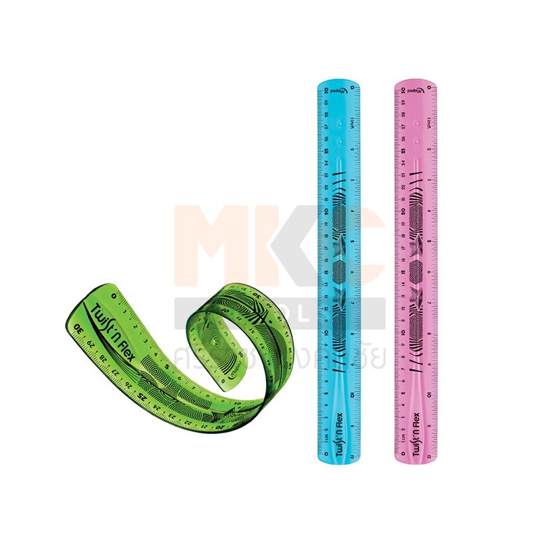 ไม้บรรทัดพลาสติก บิดงอได้ Twist Maped มีหลายรุ่น (ขนาด 15ซม -30ซม) MAPED