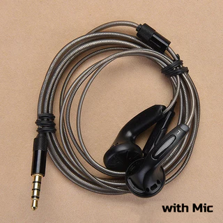 MX500 หูฟัง DIY Hi-Res HiFi Flat Head เบสแน่น พร้อมไมค์ 3.5mm / Type-C สำหรับ Android และสายฟังเพลง