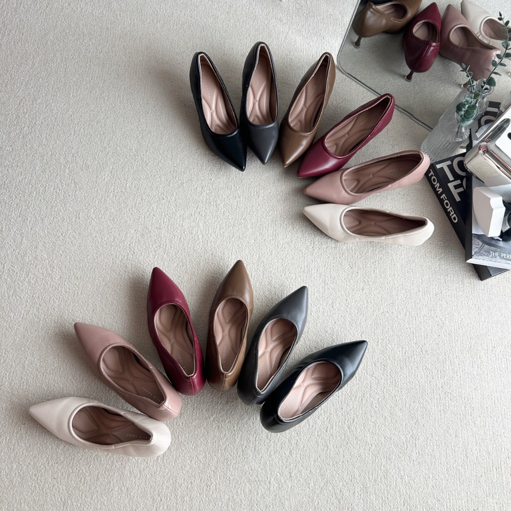รองเท้าคัทชู หัวแหลม High Heels ส้นสูง 2นิ้ว รองเท้าkaimooksissy CS680361