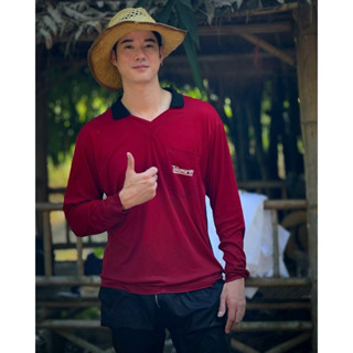 เสื้อคนงานแขนยาว เสื้อปุ๋ย ผู้บ่าวไทบ้าน