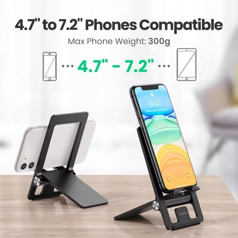 แท้ UGREEN ขาตั้งโทรศัพท์มือถือ แบบพับได้ สําหรับ iPhone รูปที่ 6