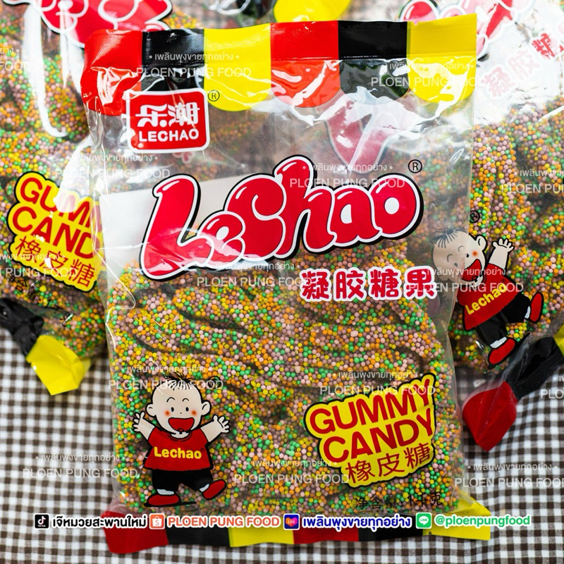 [พร้อมส่ง]เยลลี่แท่งเกร็ด แบรนด์ Lechao ถุงละ1kg