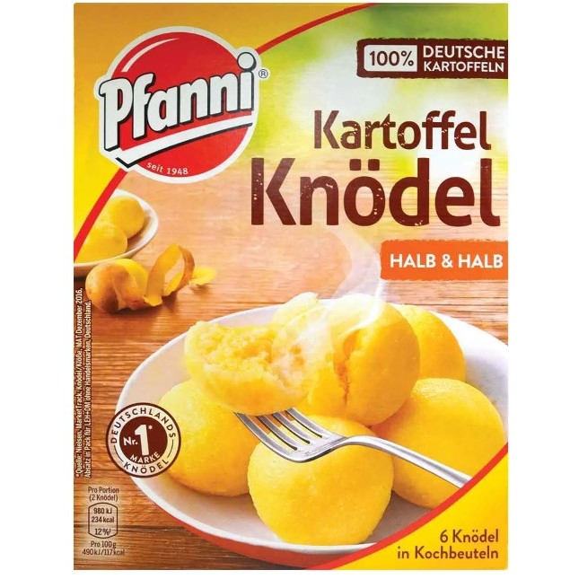 Kartoffel Knodel 200g - Pfanni เกี๊ยวมันฝรั่งสไตล์เยอรมัน (มันฝรั่งบดปั้นก้อน) ทำง่าย สะดวก