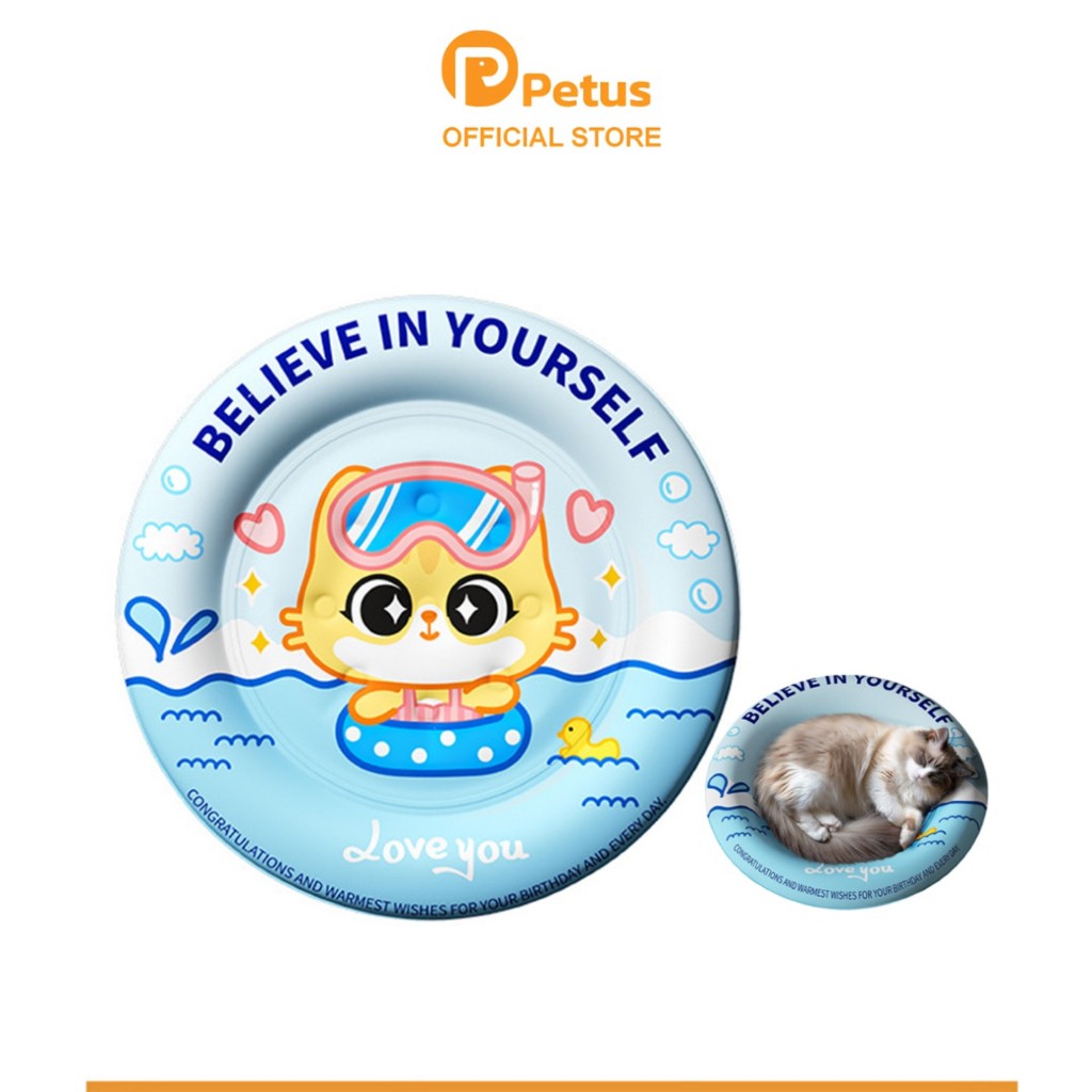 Petus ที่นอนเจลเย็น ที่นอนแมว แผ่นเจลเย็นสุนัข Pet Cool Mat คลายร้อน คลายเครียด ไม่ต้องแช่เย เบาะนุ่ม หนาทนทาน