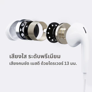 AUKEY EP-CC1 หูฟังไม่ต้องใช้บลูทูธ เสียงดี มีไมโครโฟนในตัว Type-c สำหรับ ios Android