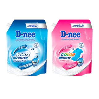 [ 1ถุง ] D-nee ดีนี่ ผลิตภัณฑ์ซักผ้า สูตรเข้มข้น พลังซักเข้มข้น ขนาด 1200 มล. (1ถุง) คละสูตร