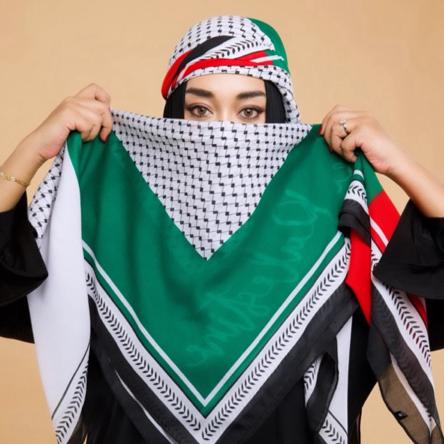 ผ้าพันคอ Palestine ลาย "กุฟฟียะห์" ราคาถูก Shopee Lazada