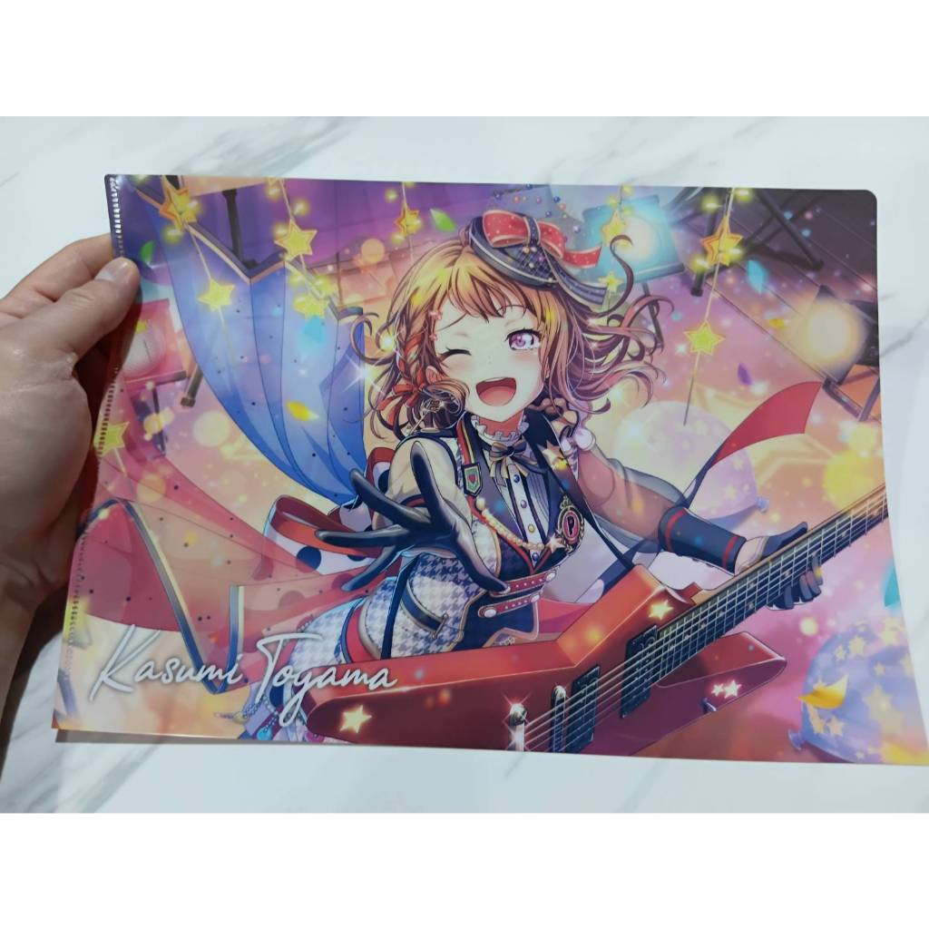แฟ้มใส่เอกสาร  ★ Kasumi Toyama-BanG Dream! Girls Band Party ★ A4 Clear File ขนาด 22 X 31 CM