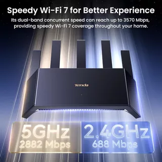Tenda RE3L Wi-Fi 7 เราเตอร์ BE3600 Smart Router 2.4/5Ghz Wireless Easy Setup (ไม่รองรับการใส่ซิม)