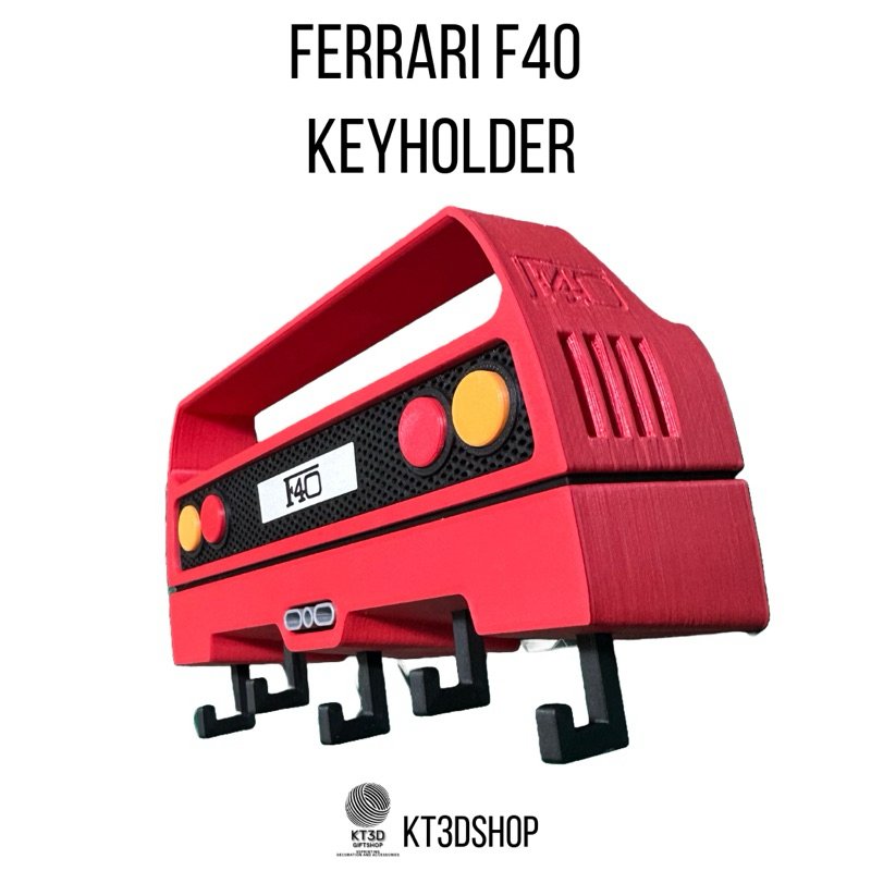 ที่แขวนกุญแจติดผนัง Ferrari F40 Keyholder (3DPrint)
