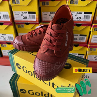 📍ลูกค้าใหม่ลด 90฿GoldCity🔸รุ่น205S🔸รองเท้านักเรียน พื้นหนา3ช…