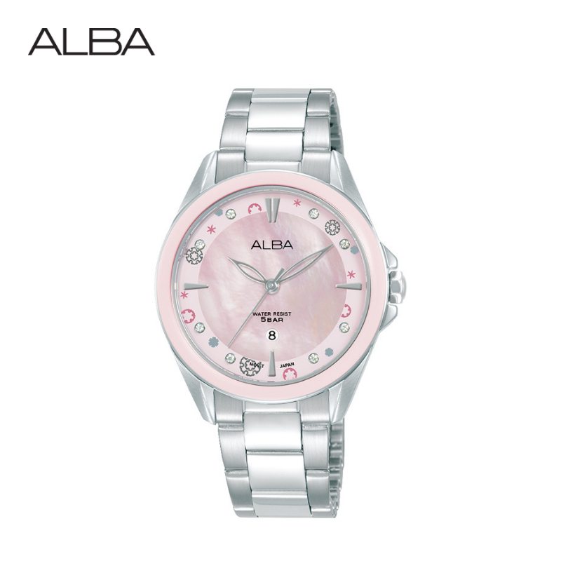 ALBA นาฬิกาข้อมือผู้หญิง Ikebana Quartz รุ่น AH7DV7X ขนาด 33 mm.