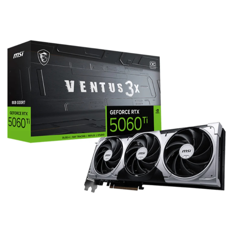 VGA MSI GEFORCE RTX 5060 TI 8G VENTUS 3X OC - 8GB GDDR7