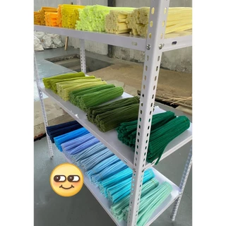 《ส่งทั่วกรุงเทพ 24 ชม.》20PCSลวดกำมะหยี่ ไหมพรม ไหมพรมบิด ของเล่นเด็ก งานประดิษฐ์ ลวดฟู ม สายดอกไม้ ลวดฟูๆ