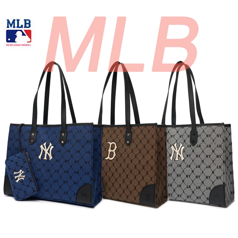 New ของแท้ 💯% MLB UNISEX CURVED CAPNY NEW YORK YANKEE BAG/กระเป๋าสะพายข้าง/mlb กระเป๋า