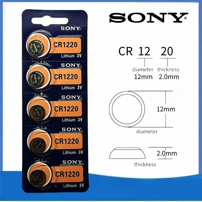 ของแท้ CR1220 ถ่านกระดุม SONY รุ่น CR2032 / CR2025 / CR2016 / CR1632 / CR1620 / CR1616 / CR1220 3V L