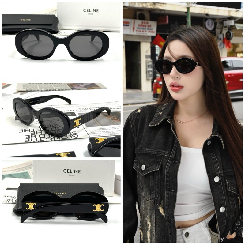 Celine แว่นกันแดด รุ่น Triomphe 01 CL40194U ( Black ) มือ1 ของแท้ !! พร้อมอุปกรณ์ครบ