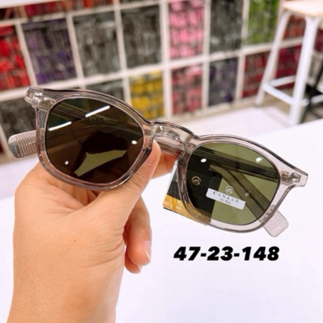 แว่นกันแดด สไตล์วินเทจ สุดฮิต  เเบรนด์ canaan สั่งตรงจากโรงงาน กัน UV400 สามารถนำกรอบเปลี่ยนเลนส์สายตาได้