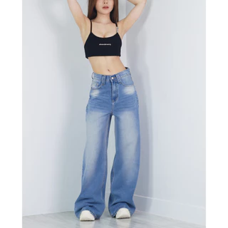 VALAW - Blossom Jeans กางเกงยีนส์ทรงกระบอกใหญ่ Baggy