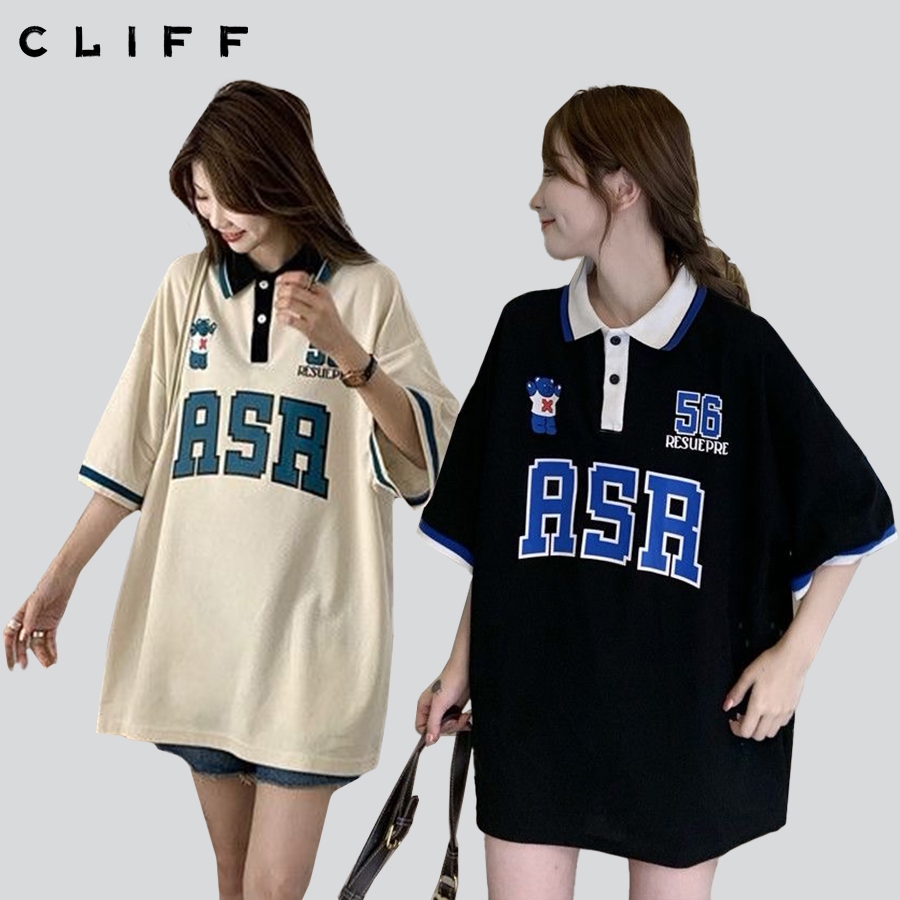 CLIFF เสื้อโปโล สไตล์วิทยาลัย รุ่นใหม่ปี2025 หลวมแมทช์ลุคง่าย ใส่ได้ทั้งชายและหญิง