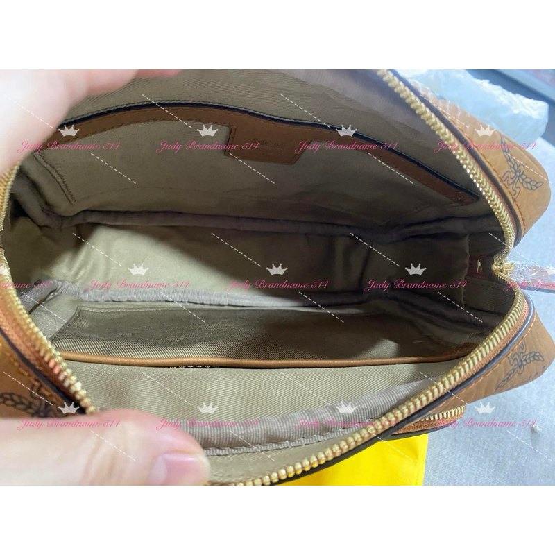 New mcm crossbody small size สีดำ/สีน้ำตาล