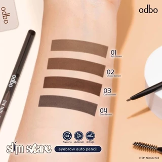 ดินสอเขียนคิ้ว สลิม เชป ออโต้ล็อค odbo Slim Shape Eyebrow Auto Pencil ( มีให้เลือก 4 สี ) #OD703