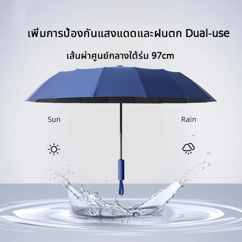 ร่มพับกัน UV กันฝน EVA พกพา thumbnail 4