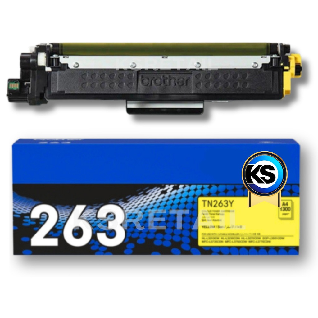 Brother TN-263Y ตลับหมึกโทนเนอร์ สีเหลือง ตลับหมึกพิมพ์  Yellow Original Toner Cartridge รับประกัน 5 ปี - รูปที่ 3