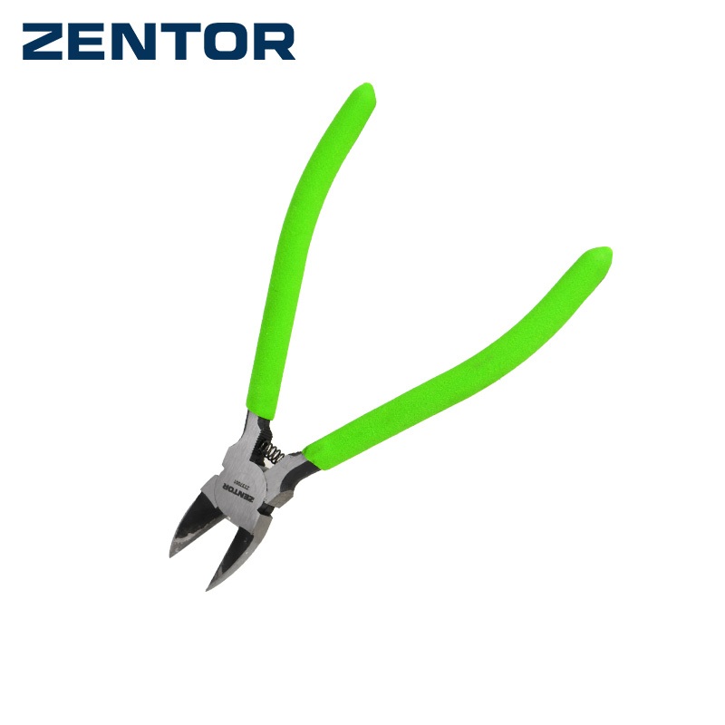 Zentor คีมตัดพลาสติก คีมตัด คีมตัดสายไฟ แบบมีสปริงคืนตัวได้ดี ด้ามจับ EVAนุ่ม ถนัดมือ Plastic Nipper