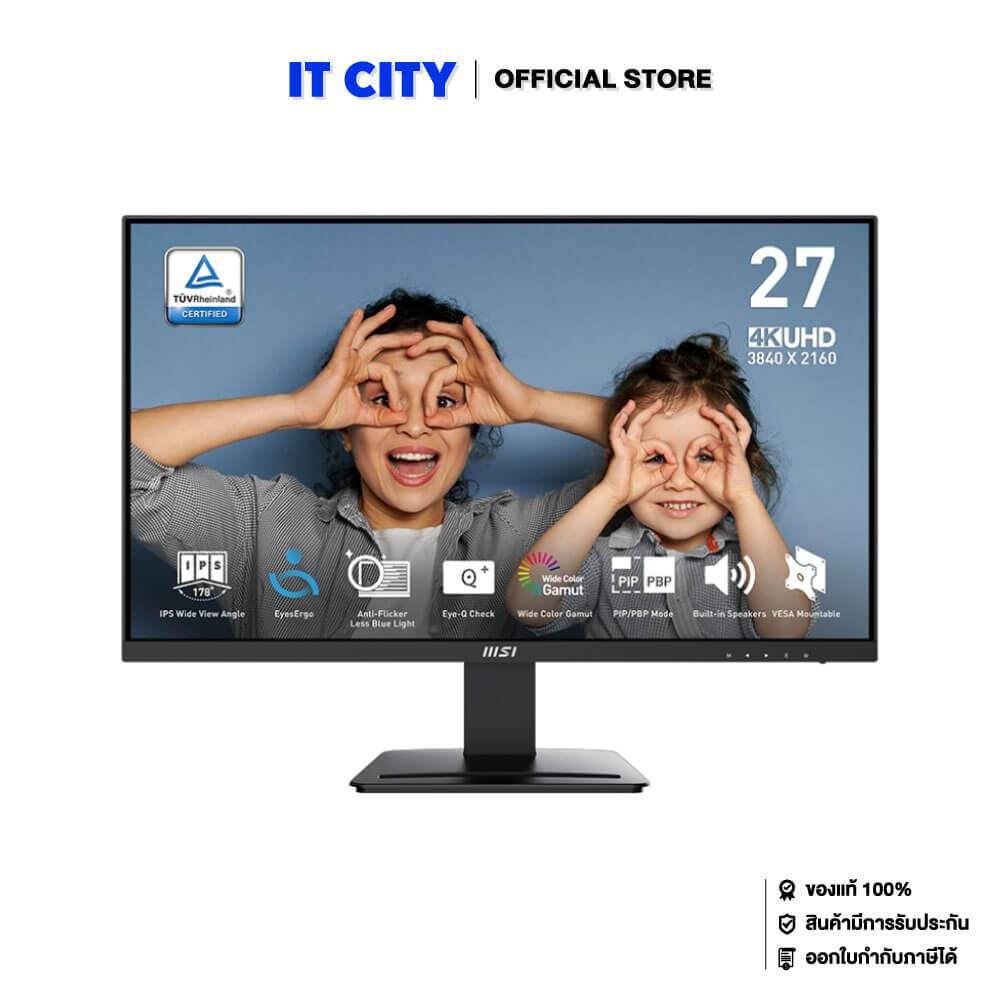 MSI LCD Monitor PRO MP273U - 27"/4K/IPS/60Hz/3Y*3 MNL-002191