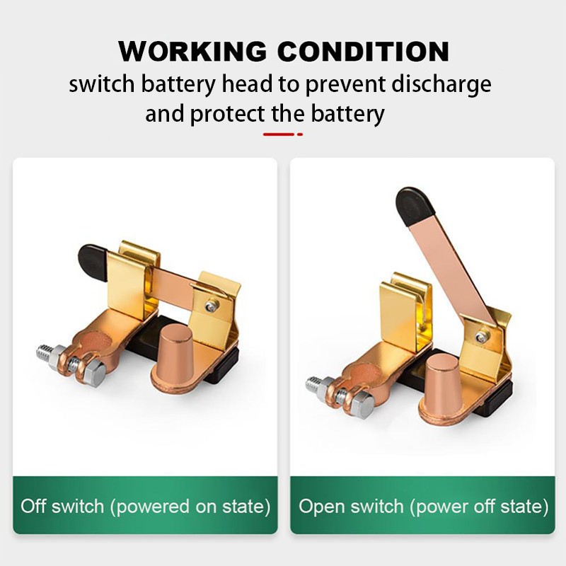สวิตช์แบตเตอรี่รถยนต์ สวิทซ์ ขั่วแบตเตอรี่ 12โวลต์24 โวลต์แบตเตอรี่ตัดการเชื่อมต่อ สวิตช์ปิด สวิทช์ชุดใบมีดสำหรับรถยนต์ท - รูปที่ 4
