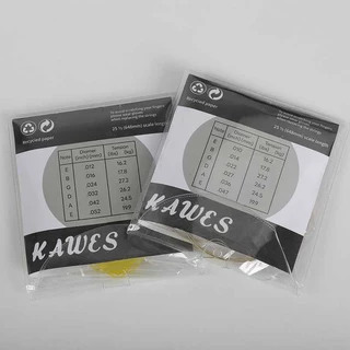 🔥พร้อมส่ง🚚ส่งไว🔥kawesสายกีตาร์โปร่ง เบอร์10 -12 สายกีตาร์ไฟฟ้า ครบชุด6เส้น จับนิ่ม สบายนิ้ว
