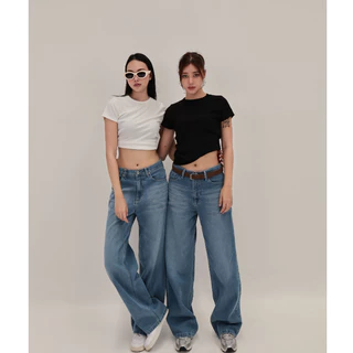 ยีนส์ Nammon Jeans P10 - P11 ยีนส์กระบอกใหญ่ผ้าไม่ยืดต้าเหนิง - ผ้าไม่ยืด