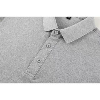 Caspa รุ่น PL-395N เสื้อโปโลแขนจั๊มคอปก ผ้าคอตตอน+โพลี ใส่ได้ผู้ชายผู้หญิง ราคาถูก เนื้อผ้าดี