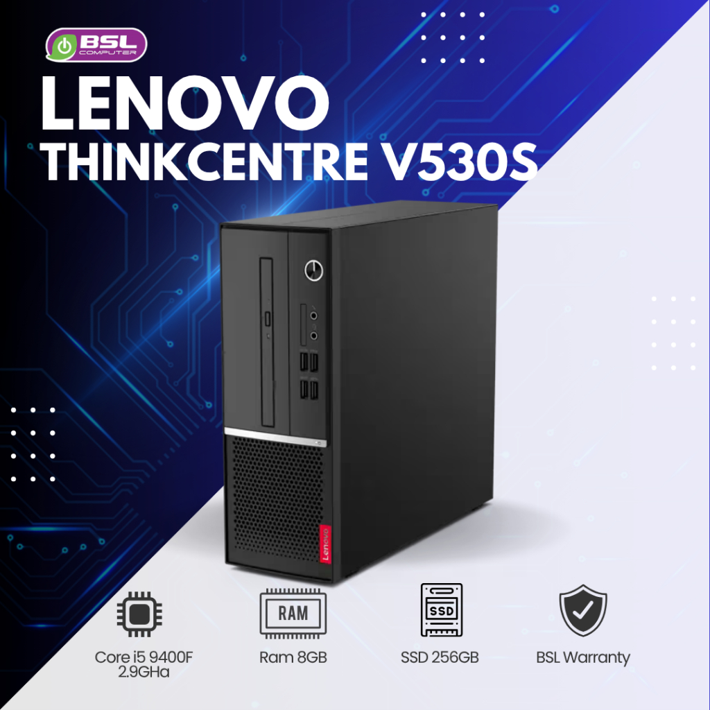 พร้อมส่ง คอมมือสอง Lenovo ThinkCentre V530S CPU i5 GEN 9 / 8GB / SSD 256GB USED Computer