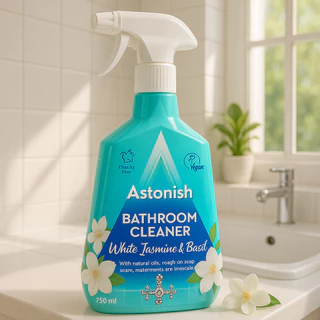 Astonish Bathroom Cleaner สเปรย์น้ำยาล้างห้องน้ำ คราบน้ำบนกระจก คราบตะกรัน ก็อกน้ำ ขนาด 750 มล x 3