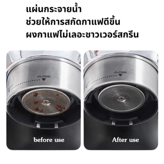 TIMECAFE แผ่นตาข่ายกรองกาแฟ สแตนเลส 51MM 58MM ความหนา 1.2 มม. ใช้ซ้ําได้ แผ่นกระจายน้ำ สําหรับบาริสต้า เอสเปรสโซ่
