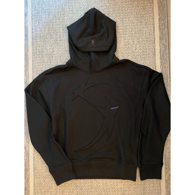 H&M x Mugler star motif hoodie size XS ของใหม่ มือ 1