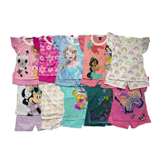 ชุดเซต (ยกแพ็ค 5 ชุด) เสื้อแขนสั้นระบาย เด็กผู้หญิง 5-18 กิโ…