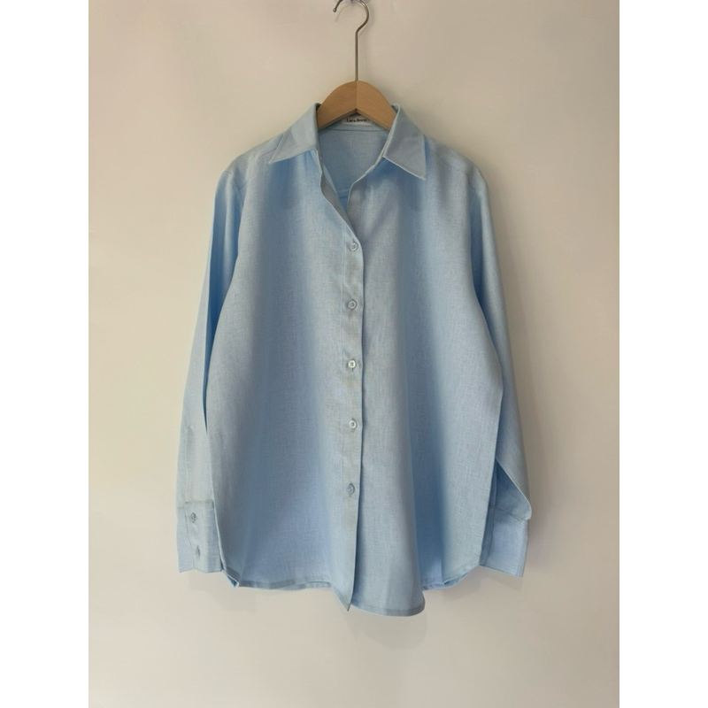 เสื้อเชิ๊ตลินินแท้100%แขนยาว รุ่น Lara Shirt 🌱