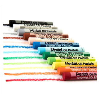 Pentel สีชอล์ค เพนเทล 12 / 16 / 25 / 36 / 50 สี Pentel Oil Pastel สีชอล์คน้ำมัน สีชอล์ก