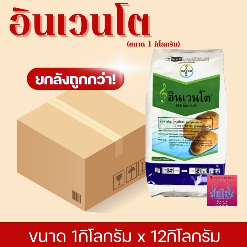 อินเวนโต ((((ยกลังขนาด1กิโลกรัม*10กก.)))สารป้องกันกำจัดโรคใบไหม้มันฝรั่ง