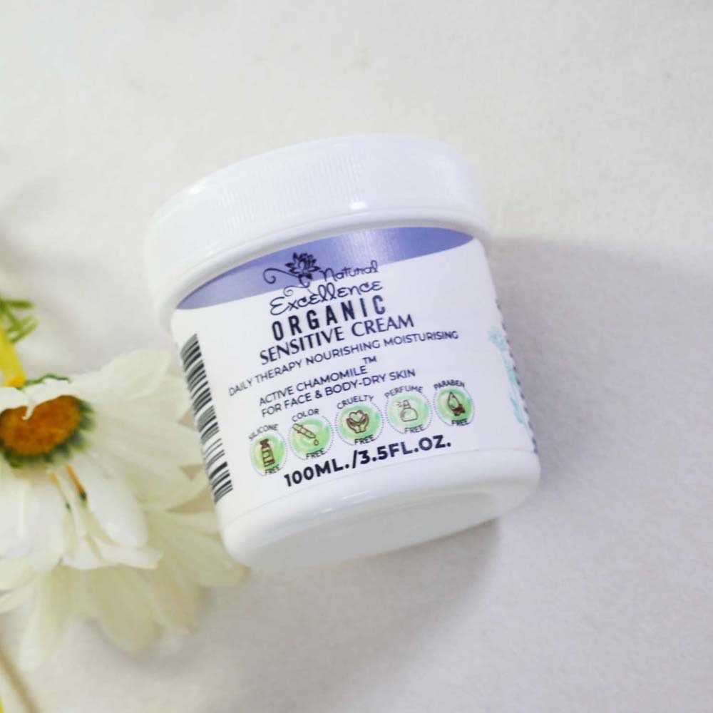 ออร์เเกนิค เซนซิทีฟ ครีม ผิวเเห้ง 100กรัม Organic Sensitive Cream