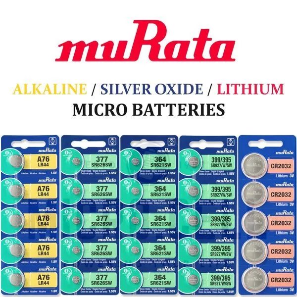 ถ่านกระดุม MURATA SR 626 / 621 / 726 / 920 / 927 / CR 2032 แพ็ก 5 ก้อน thumbnail 4
